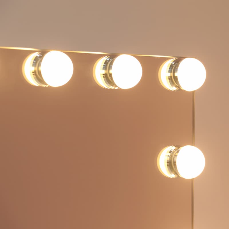 DP357 Specchio cosmetico Hollywood illuminato con 15 lampadine dimmerabili